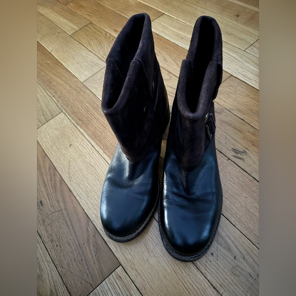Clarks Brown Moto Boots - Picture 12 of 16